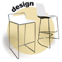 FURNITURE/DESIGN Tre3, Elle CHAIRS STOOLS TABLES AND BAR TABLES