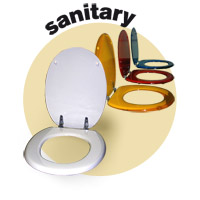 SANITARY/TOILETS SEATS TOP OF THE LINE  ACRYLIC BATHROOM DECOR