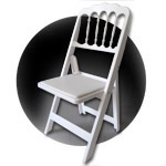 Chateau Folding Chair: drake resin folding chairs stacking Chateau