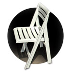 ISPRA resin folding & stacking chairs, by Centro Erre
