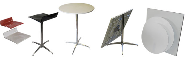 DSN table stools bar tables modules rental style